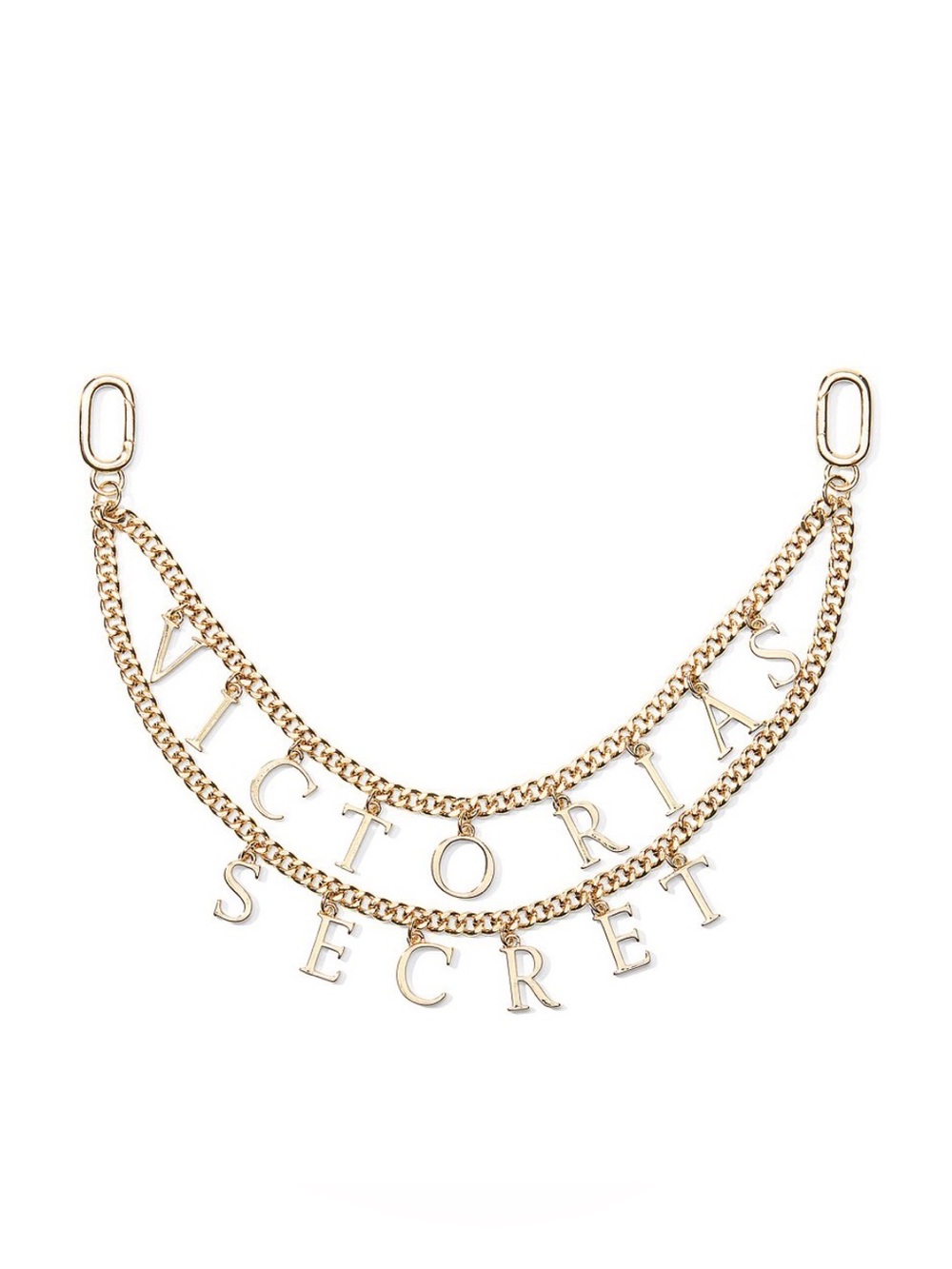 Victoria's Secret Gold Logo Chain Bag Charm